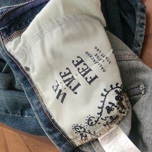 Free People We The Free Daliah Straight Leg Denim Jeans Blue 31